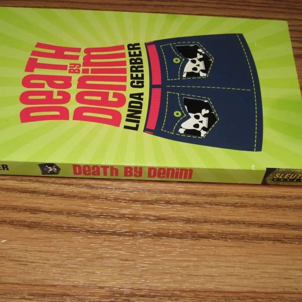 Linda Gerber DEATH BY DENIM Chapter Mystery book~Ages 12 and up